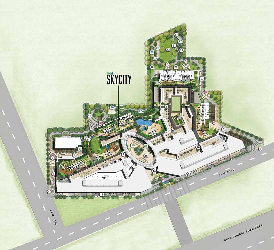 M3M Skycity: Luxury Living at Golf Course Road Extension, Gurugram